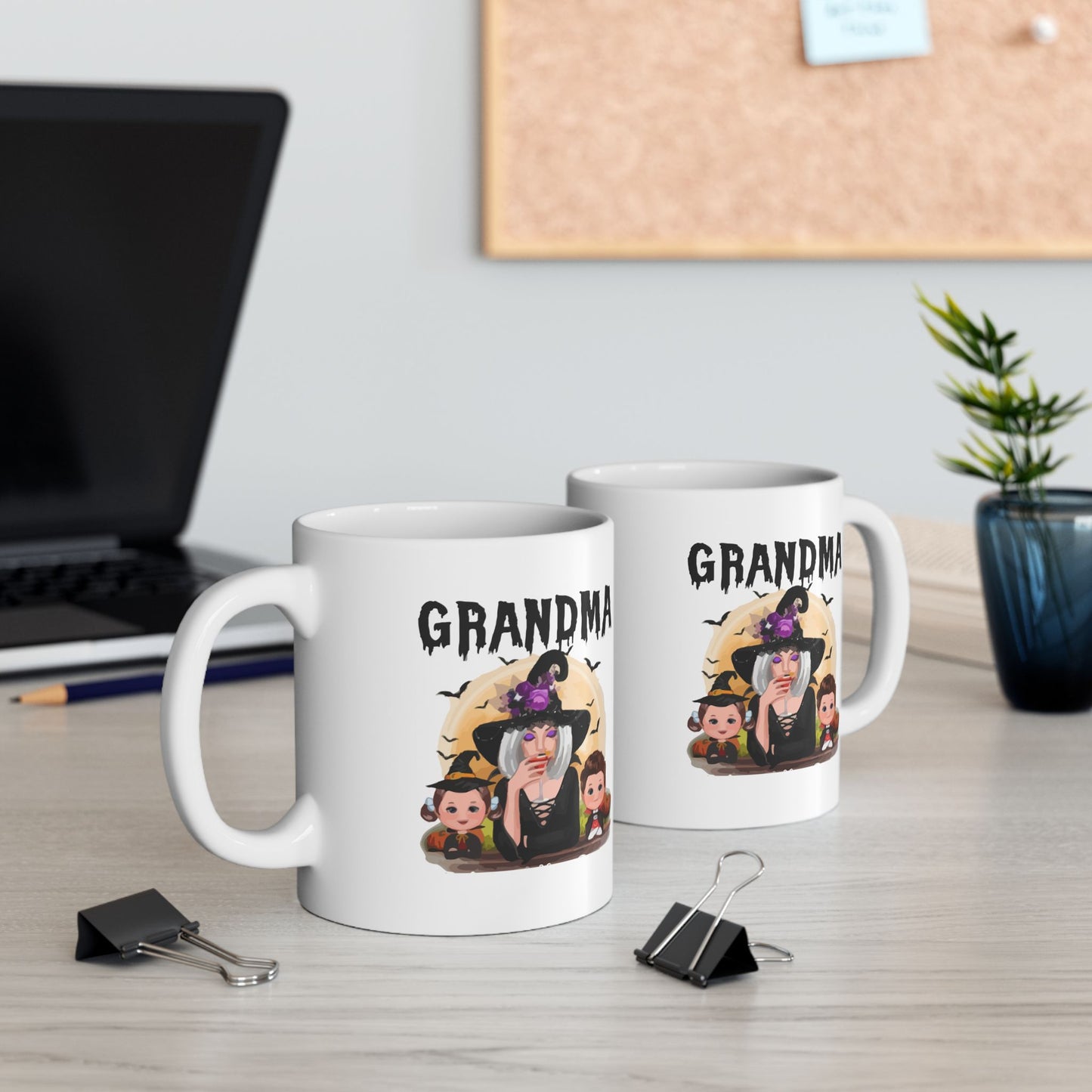 Grandma Halloween Ceramic Mug, (11oz, 15oz) | Halloween Gift For Grandma