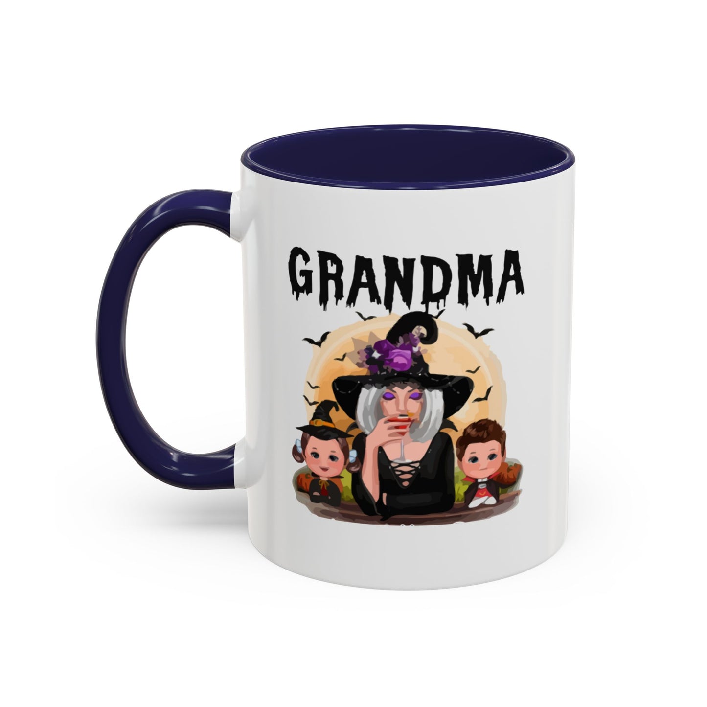 Grandma Halloween Accent Coffee Mug (11, 15oz) | Halloween Gift For Grandma