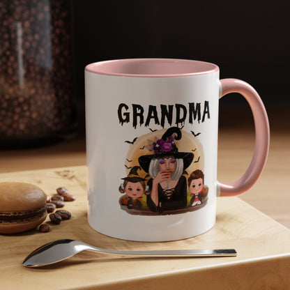 Grandma Halloween Accent Coffee Mug (11, 15oz) | Halloween Gift For Grandma