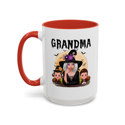 Grandma Halloween Accent Coffee Mug (11, 15oz) | Halloween Gift For Grandma