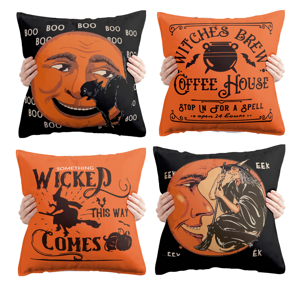 Something Wicked, Witches Brew, Boo, Eek | Halloween Pillow | Halloween Gifts