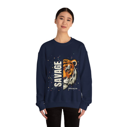 Savage Tiger Unisex Crewneck Sweatshirt