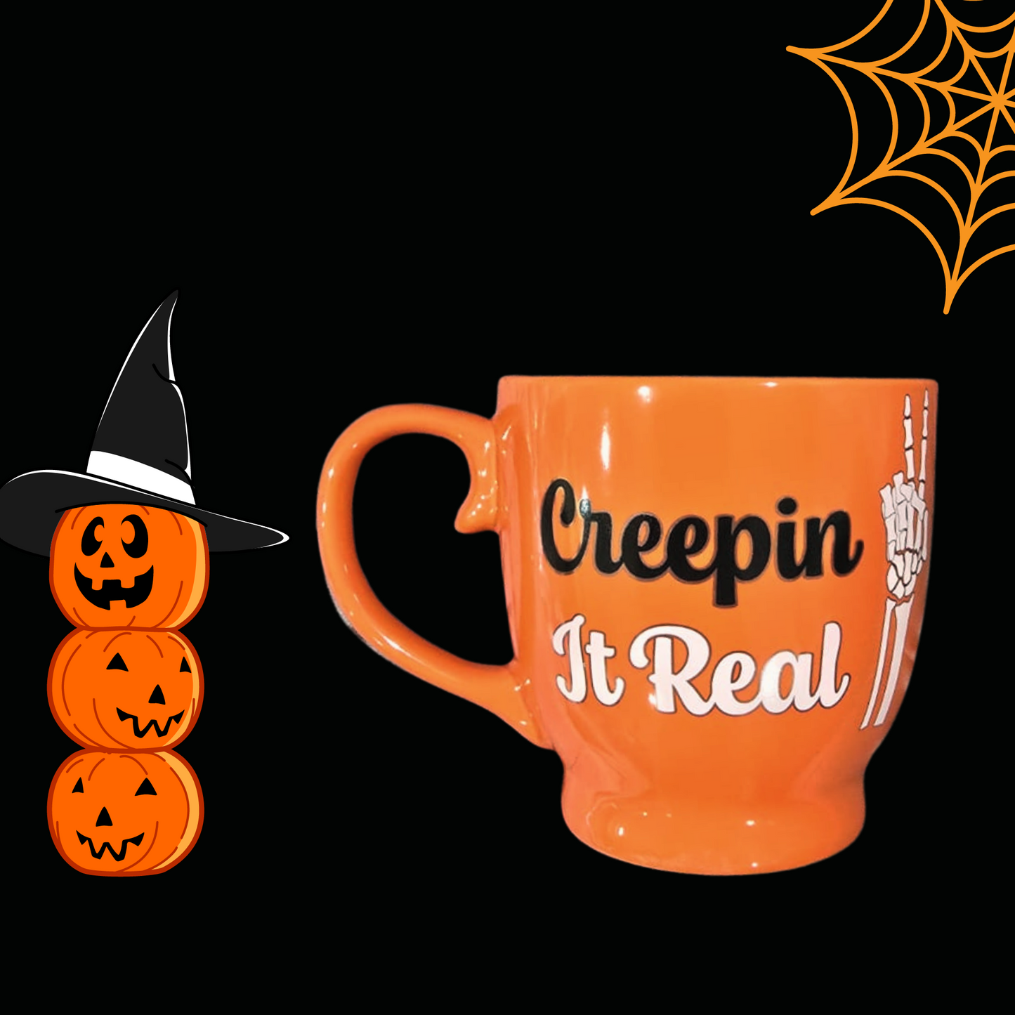 Creepin It Real, Cute Wicked Witch Mug Set | Halloween Mug Set | Halloween Gift For Her, Gift For Him