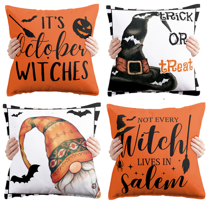 It's October Witches, Not Every Witch Lives In Salem, Trick Or Treat | Halloween Pillow | Halloween Party