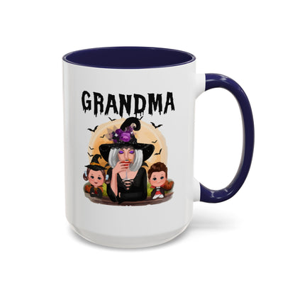 Grandma Halloween Accent Coffee Mug (11, 15oz) | Halloween Gift For Grandma