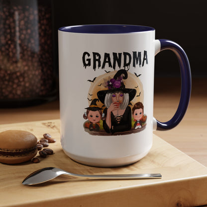 Grandma Halloween Accent Coffee Mug (11, 15oz) | Halloween Gift For Grandma