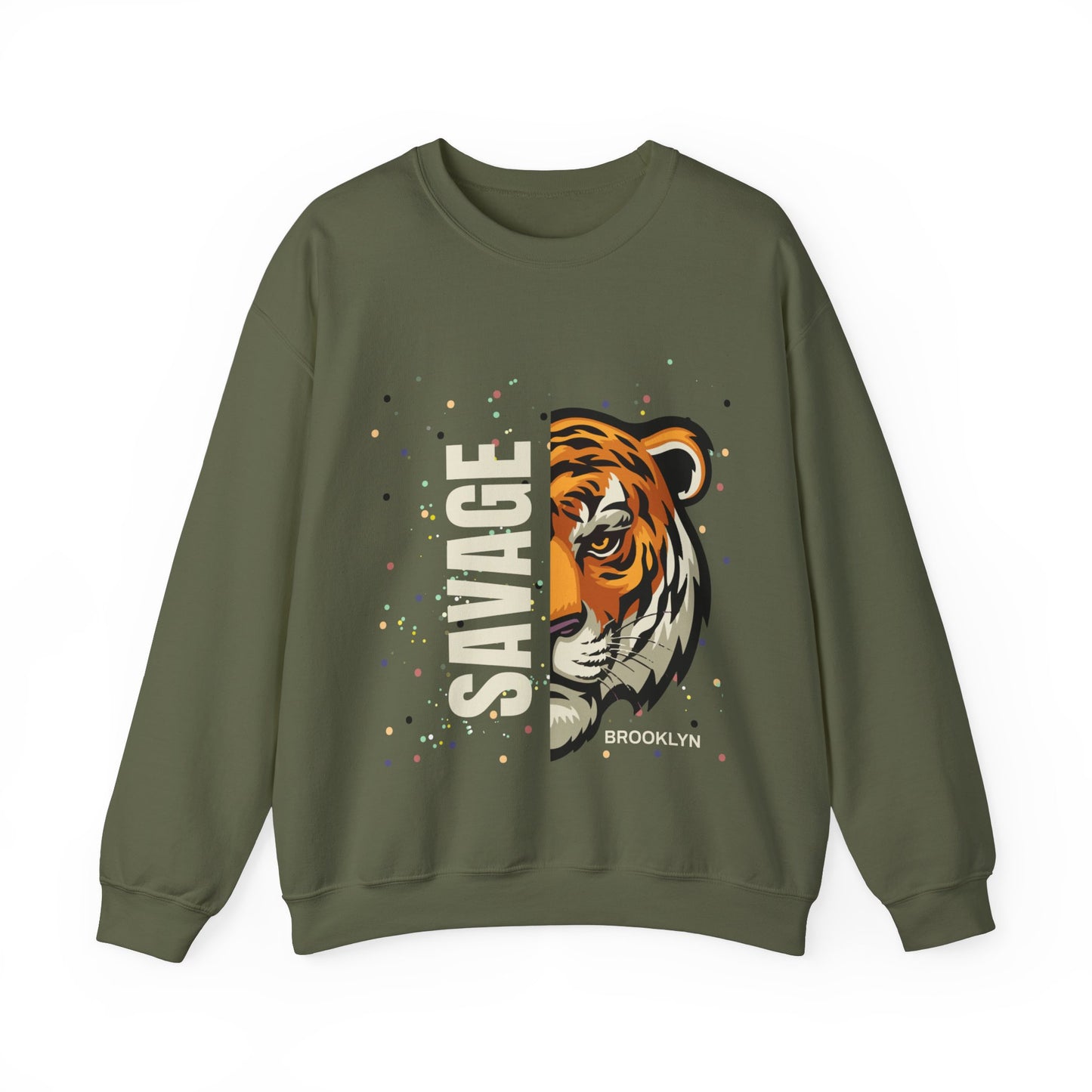 Savage Tiger Unisex Crewneck Sweatshirt