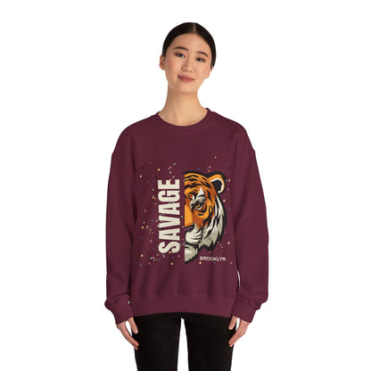 Savage Tiger Unisex Crewneck Sweatshirt