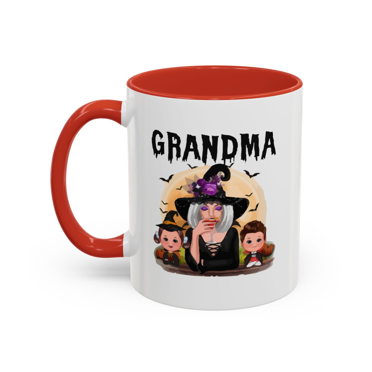 Grandma Halloween Accent Coffee Mug (11, 15oz) | Halloween Gift For Grandma