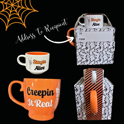 Creepin It Real, Cute Wicked Witch Mug Set | Halloween Mug Set | Halloween Gift For Her, Gift For Him