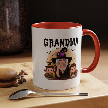 Grandma Halloween Accent Coffee Mug (11, 15oz) | Halloween Gift For Grandma