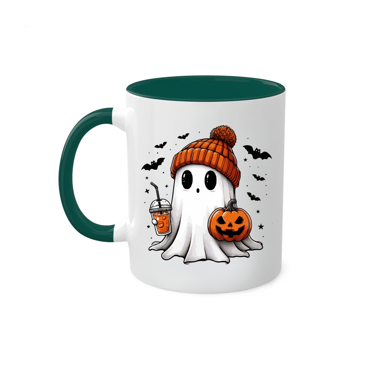 Ghost With Pumpkin Halloween Mug | Halloween Gift For Her or Him