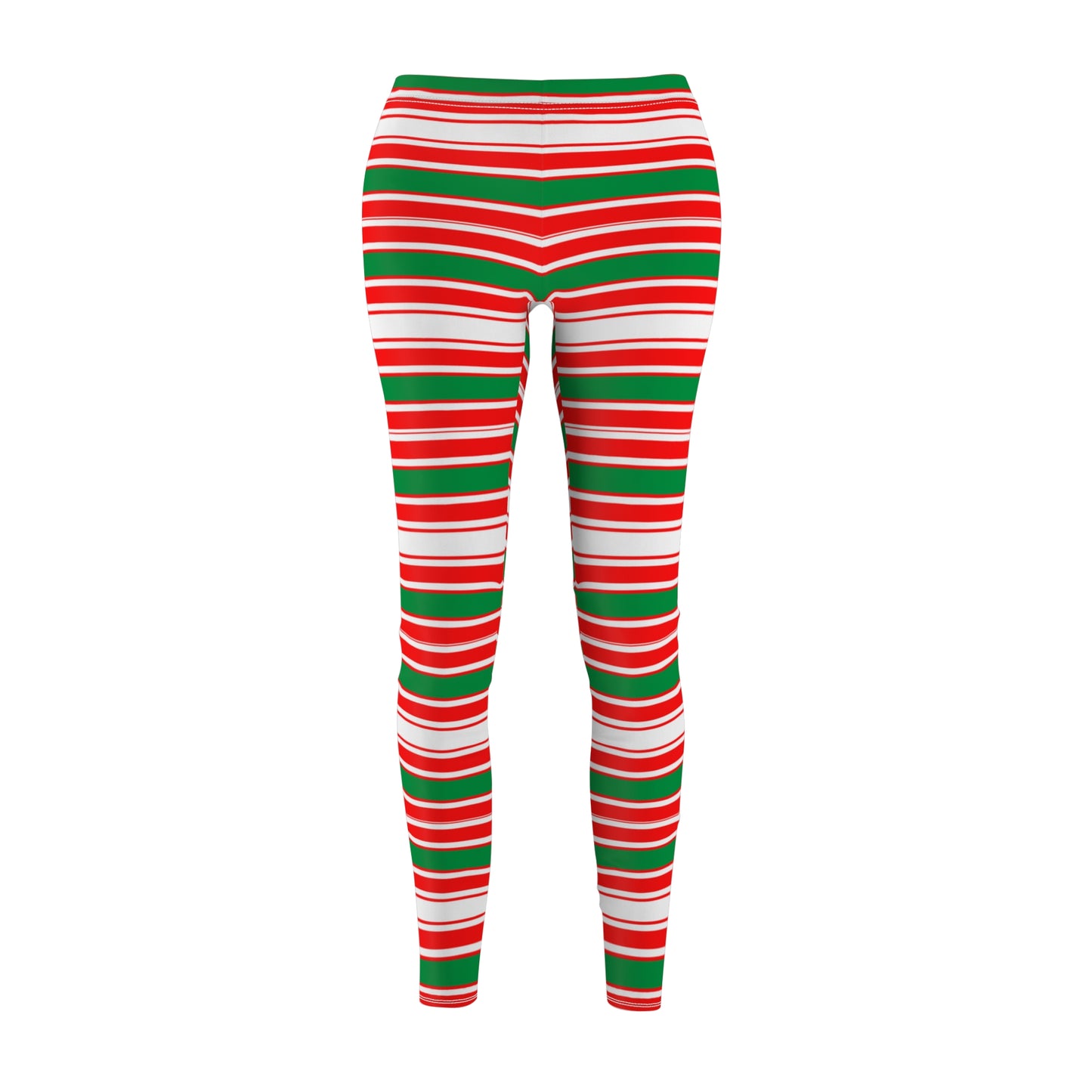 NEW Womens Holiday Christmas Stripe Leggings, Snowflake Leggings, Soft Yoga Waist Pants, Exclusive Leggings,