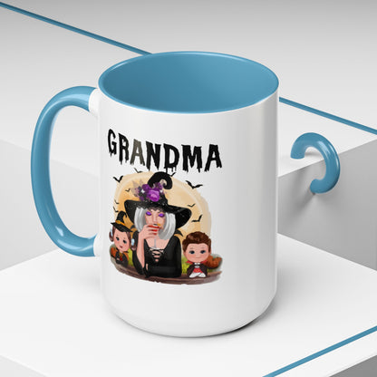 Grandma Halloween Accent Coffee Mug (11, 15oz) | Halloween Gift For Grandma