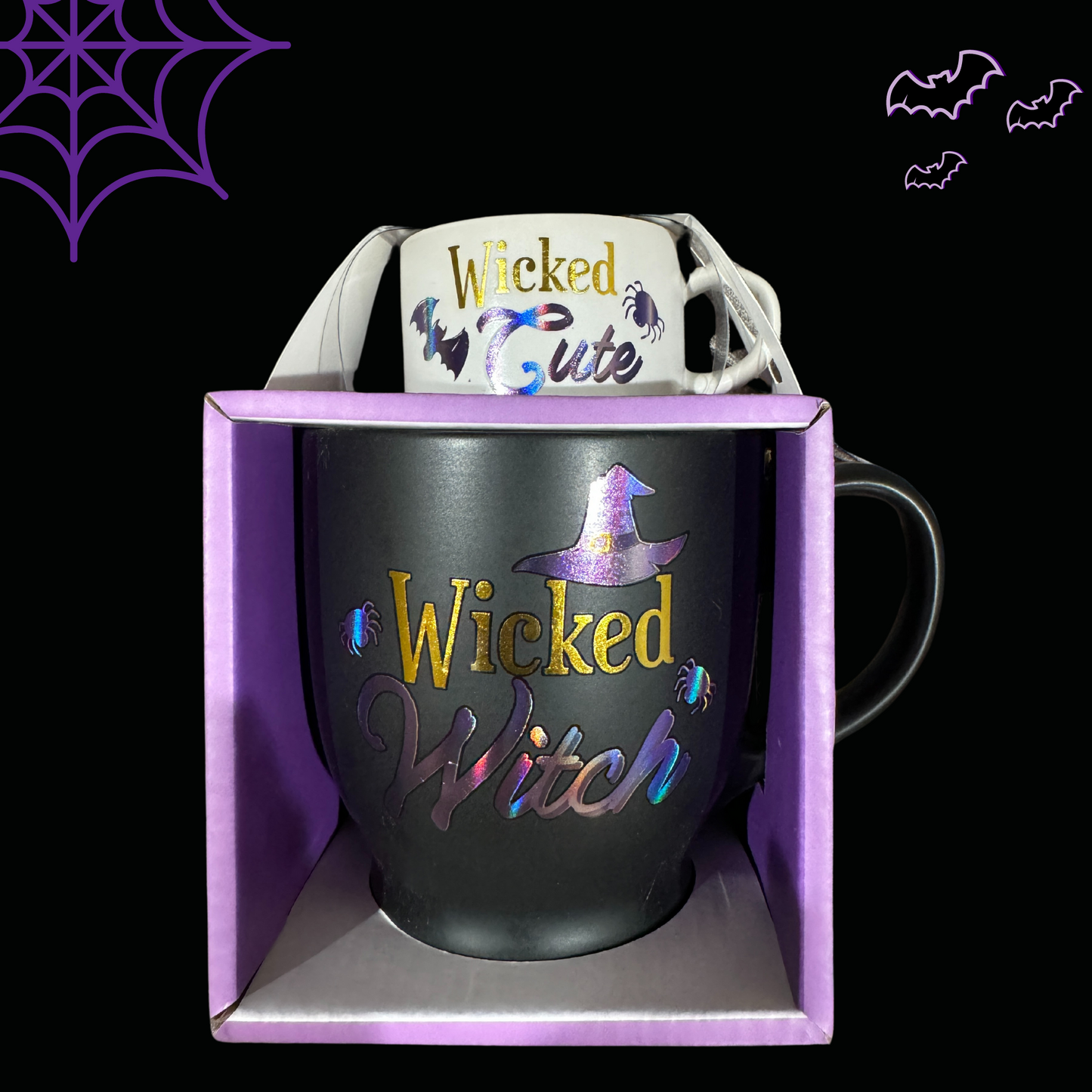 Creepin It Real, Cute Wicked Witch Mug Set | Halloween Mug Set | Halloween Gift For Her, Gift For Him