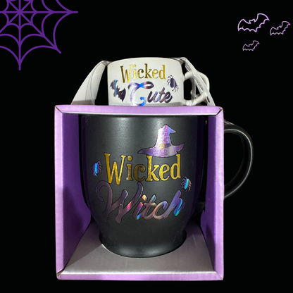 Creepin It Real, Cute Wicked Witch Mug Set | Halloween Mug Set | Halloween Gift For Her, Gift For Him