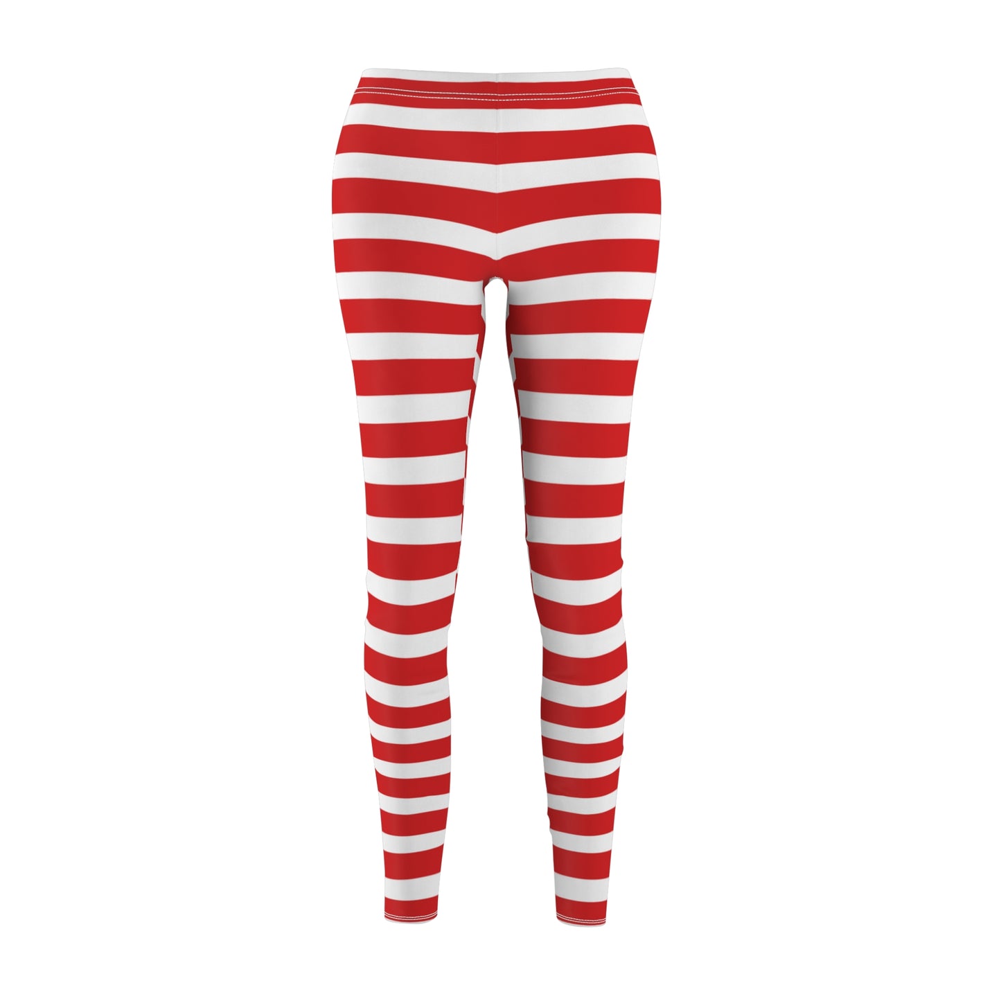 NEW Womens Holiday Christmas Stripe Leggings, Snowflake Leggings, Soft Yoga Waist Pants, Exclusive Leggings,