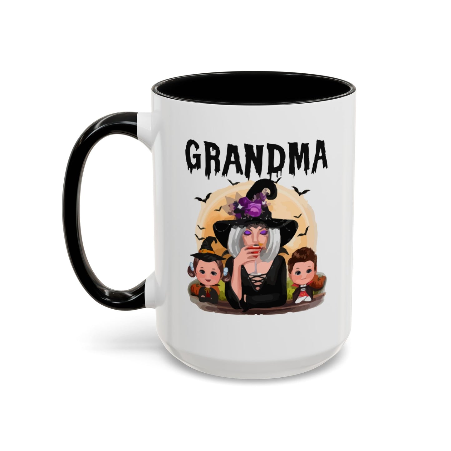 Grandma Halloween Accent Coffee Mug (11, 15oz) | Halloween Gift For Grandma