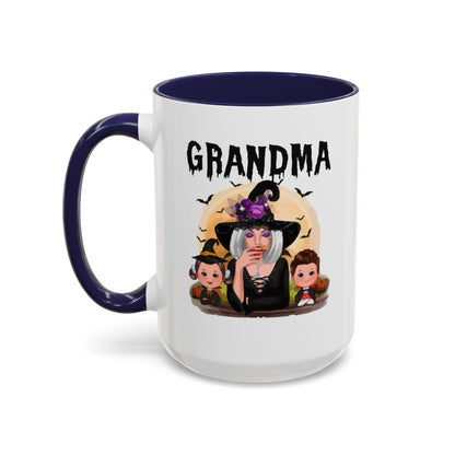 Grandma Halloween Accent Coffee Mug (11, 15oz) | Halloween Gift For Grandma