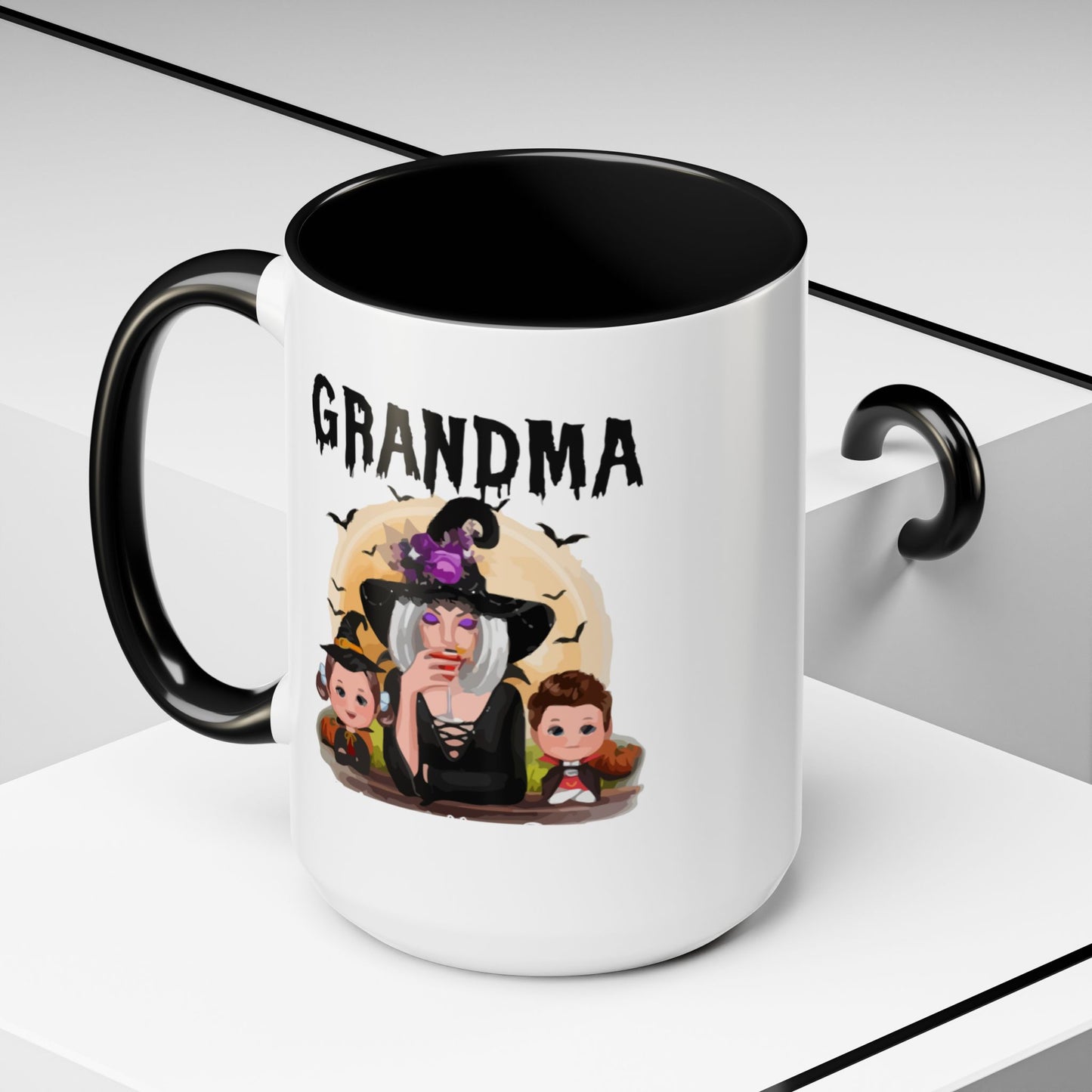 Grandma Halloween Accent Coffee Mug (11, 15oz) | Halloween Gift For Grandma