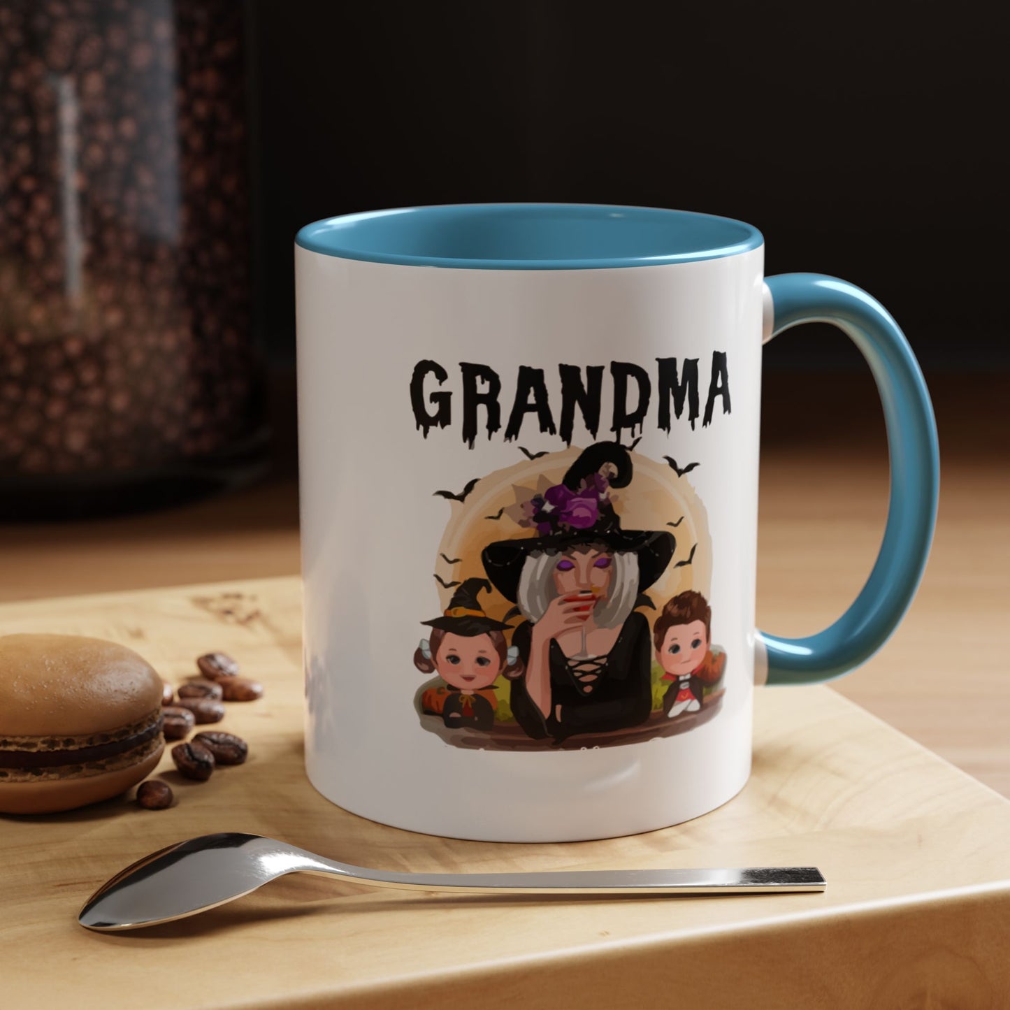 Grandma Halloween Accent Coffee Mug (11, 15oz) | Halloween Gift For Grandma