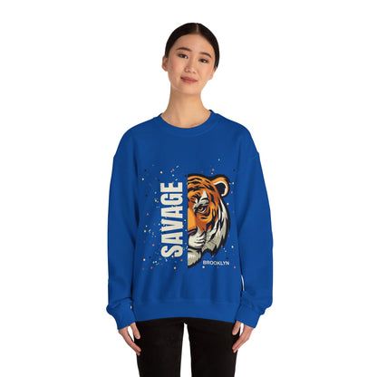 Savage Tiger Unisex Crewneck Sweatshirt