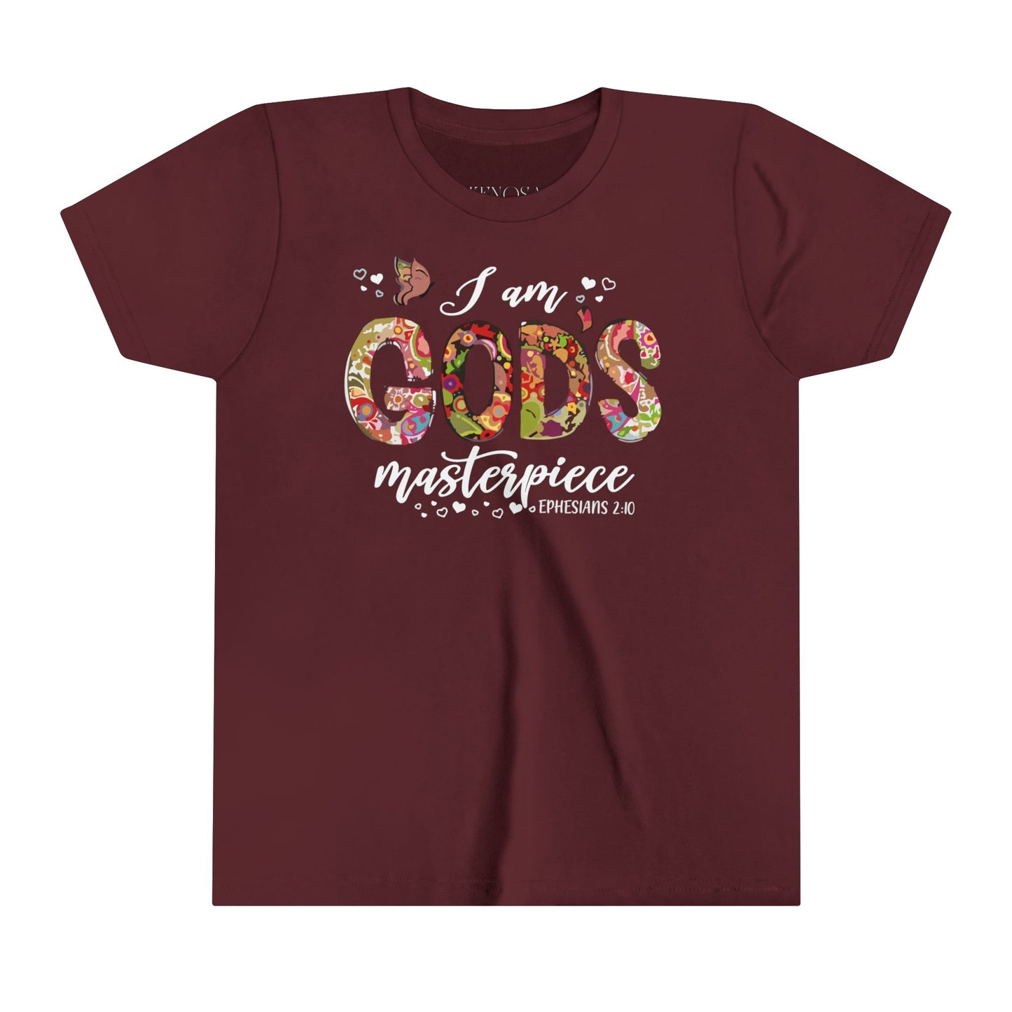 I Am God's Masterpiece | Youth Short Sleeve Tee | Kids T-Shirt