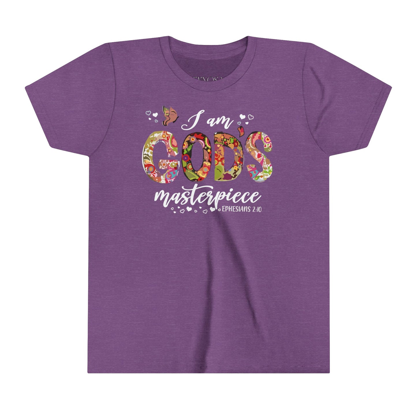 I Am God's Masterpiece | Youth Short Sleeve Tee | Kids T-Shirt