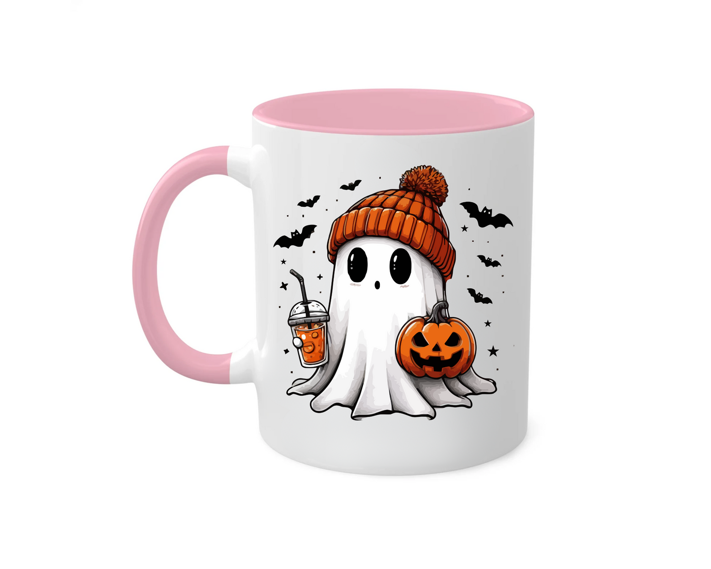 Ghost With Pumpkin Halloween Mug | Halloween Gift For Her or Him