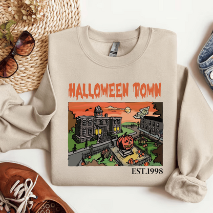 Halloween Town Shirt, Halloween Sweatshirt, Gift For Her, Gift For Him