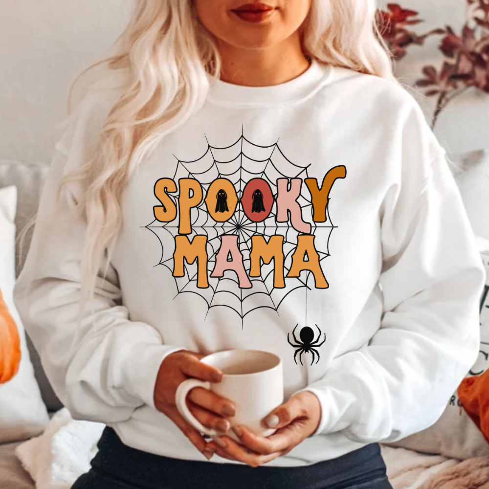 Spooky Mama Shirt, Halloween Shirt, Halloween Sweatshirt, Spooky Season, Gift For Mom