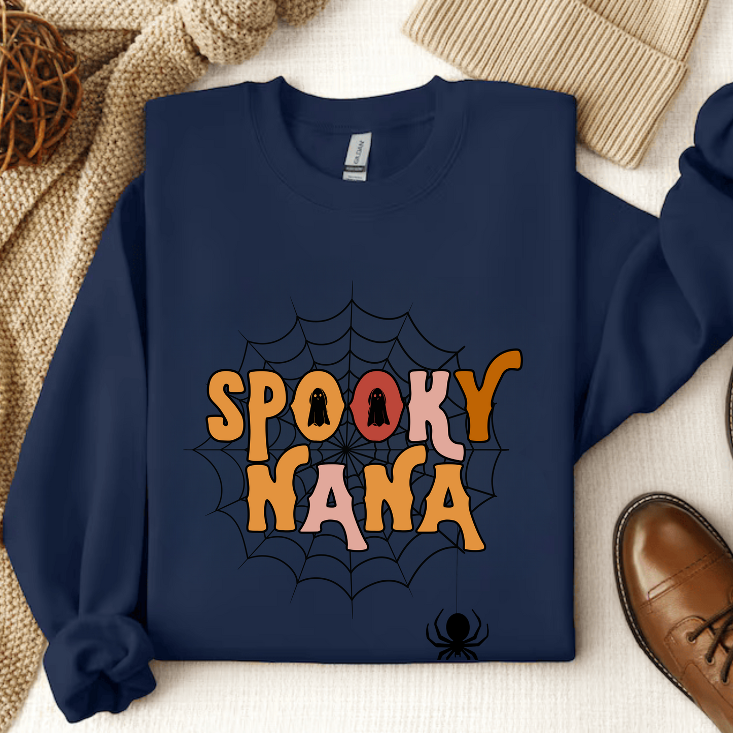 Spooky NaNa Shirt, Halloween Sweatshirt, Halloween Party Shirt, Spooky Season Shirt, Gift for Nana