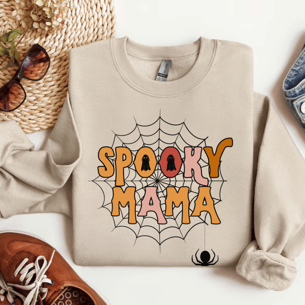 Spooky Mama Shirt, Halloween Shirt, Halloween Sweatshirt, Spooky Season, Gift For Mom