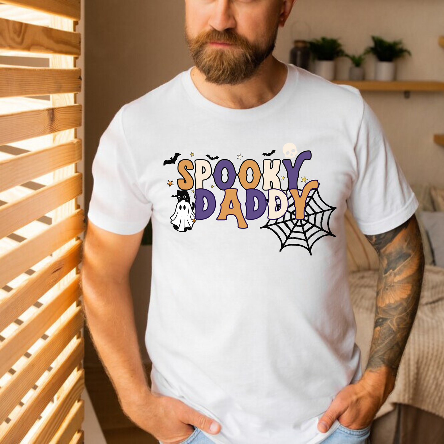 Spooky Daddy Shirt, Halloween Sweatshirt, Halloween Party Shirt, Spooky Season Shirt, Gift for Dad