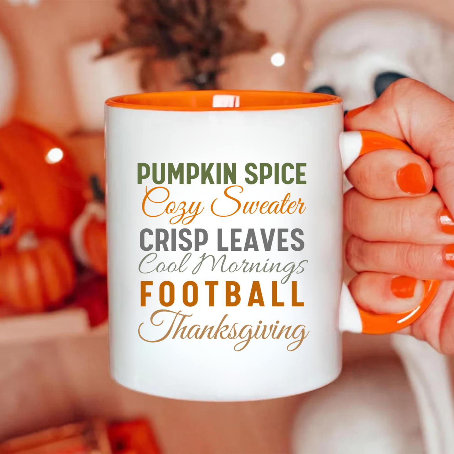 Pumpkin Spice Cozy Sweater Mug | Thanksgiving, Halloween Gift For Him Or Her