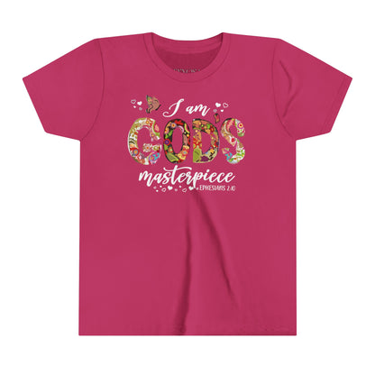 I Am God's Masterpiece | Youth Short Sleeve Tee | Kids T-Shirt