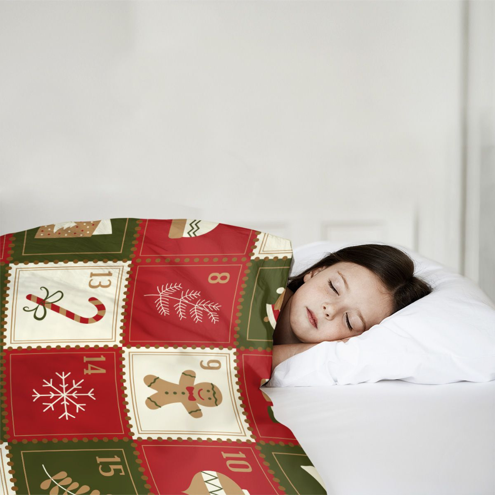 Christmas CandyCane Blanket | Gift For Him, Gift For Her