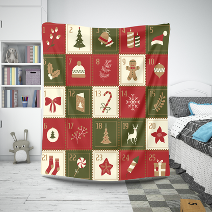 Christmas CandyCane Blanket | Gift For Him, Gift For Her