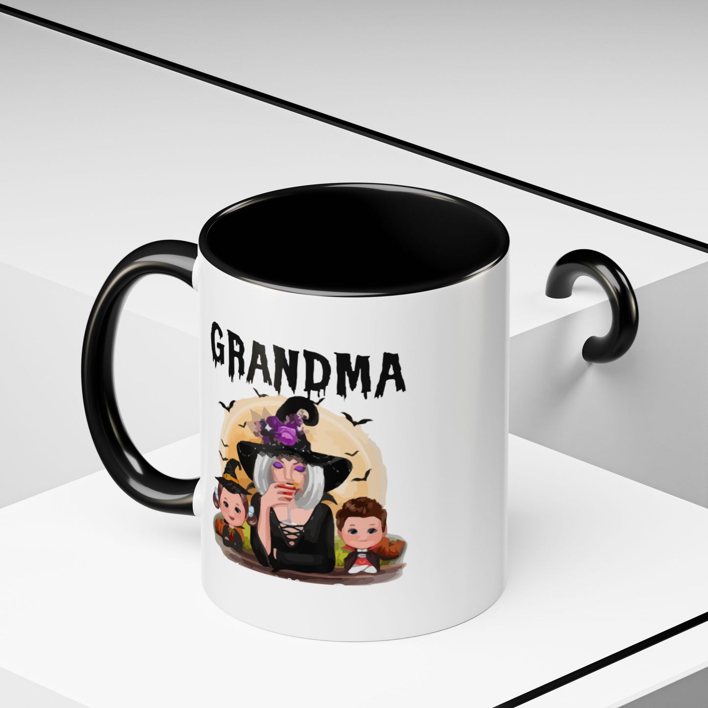 Grandma Halloween Accent Coffee Mug (11, 15oz) | Halloween Gift For Grandma