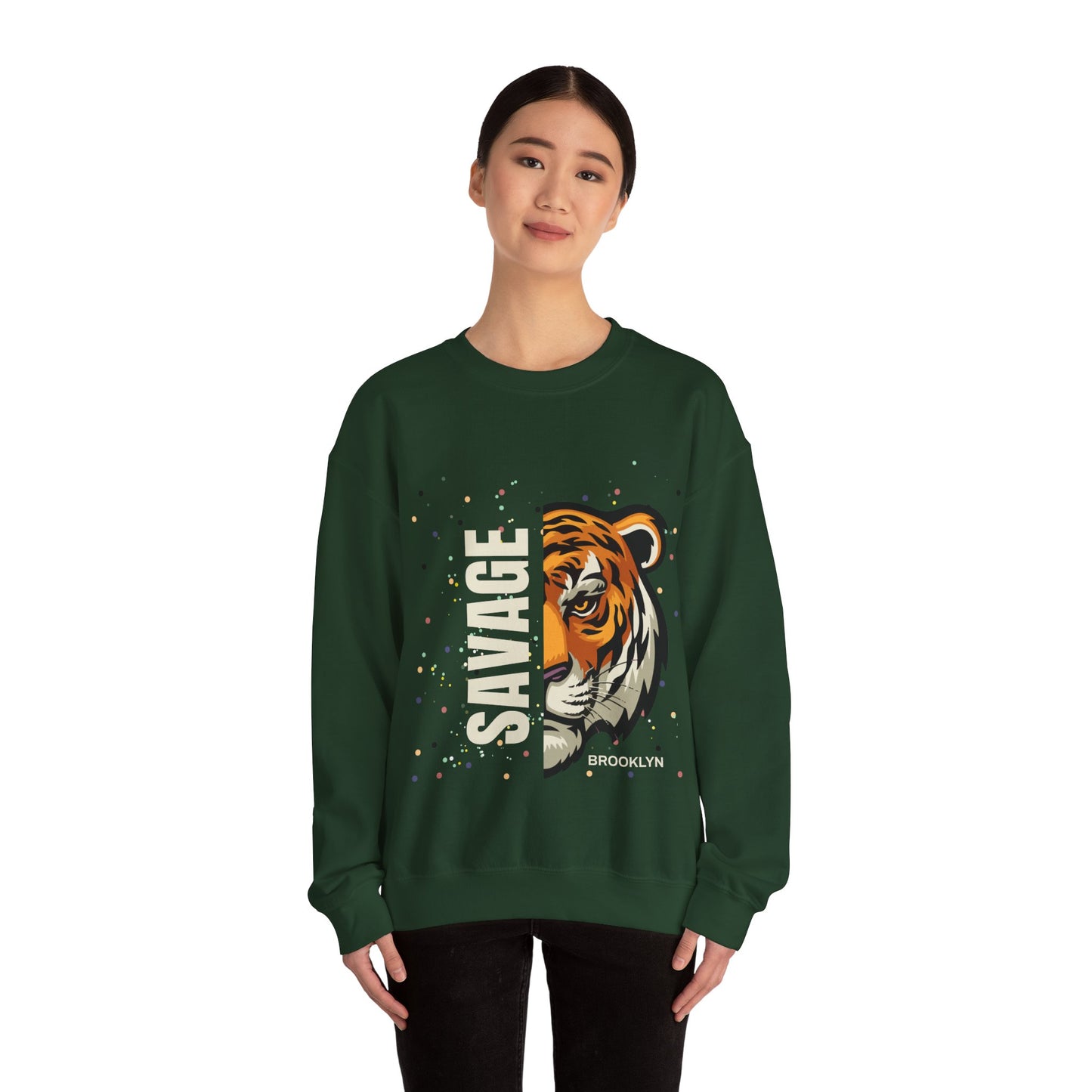 Savage Tiger Unisex Crewneck Sweatshirt