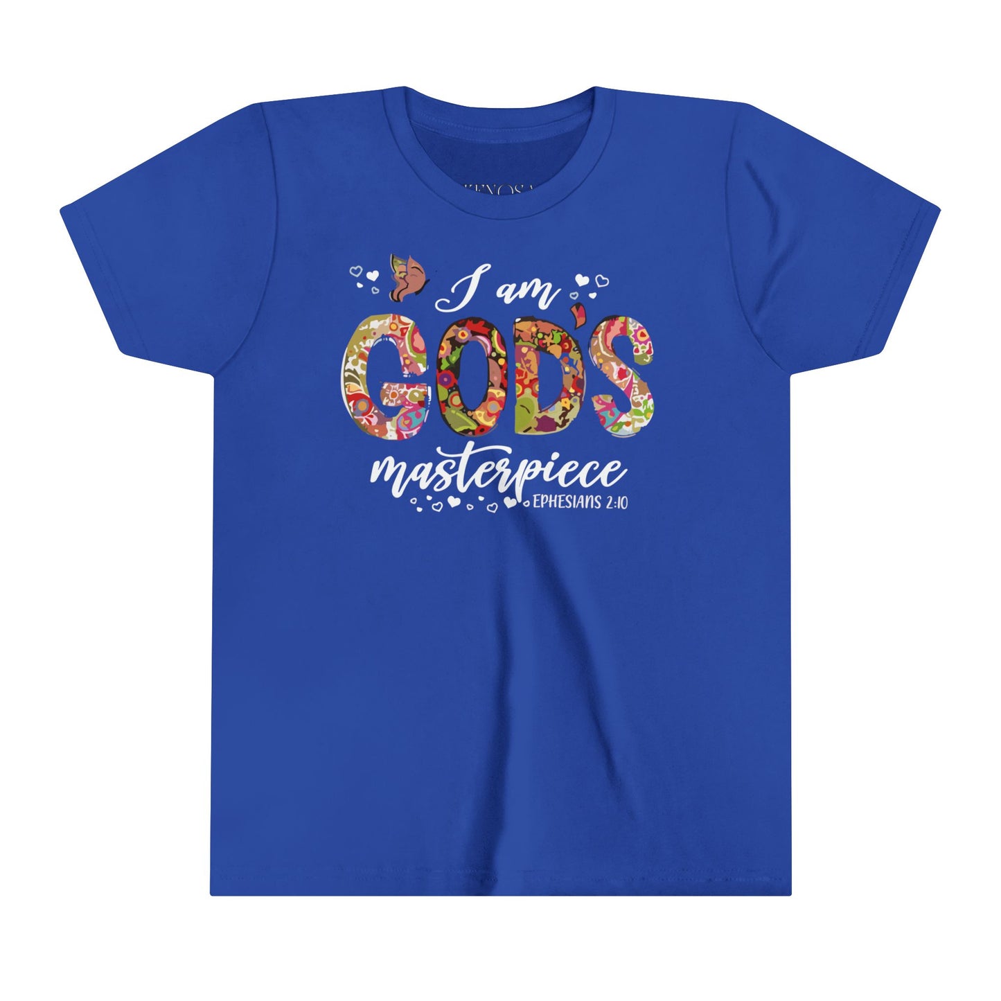 I Am God's Masterpiece | Youth Short Sleeve Tee | Kids T-Shirt