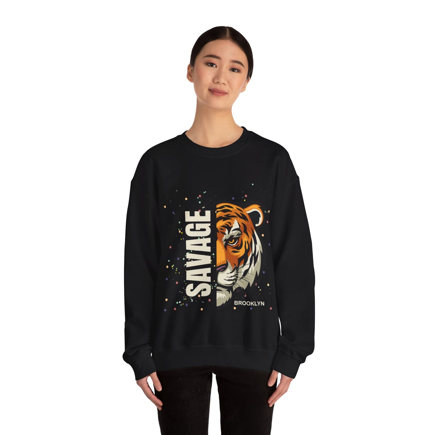 Savage Tiger Unisex Crewneck Sweatshirt