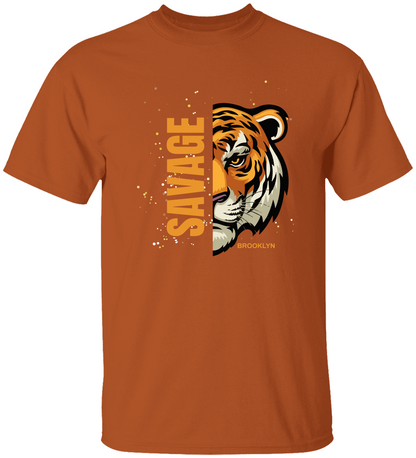 Personalized Savage Tiger T-Shirt, Gift For Her, Gift For Him