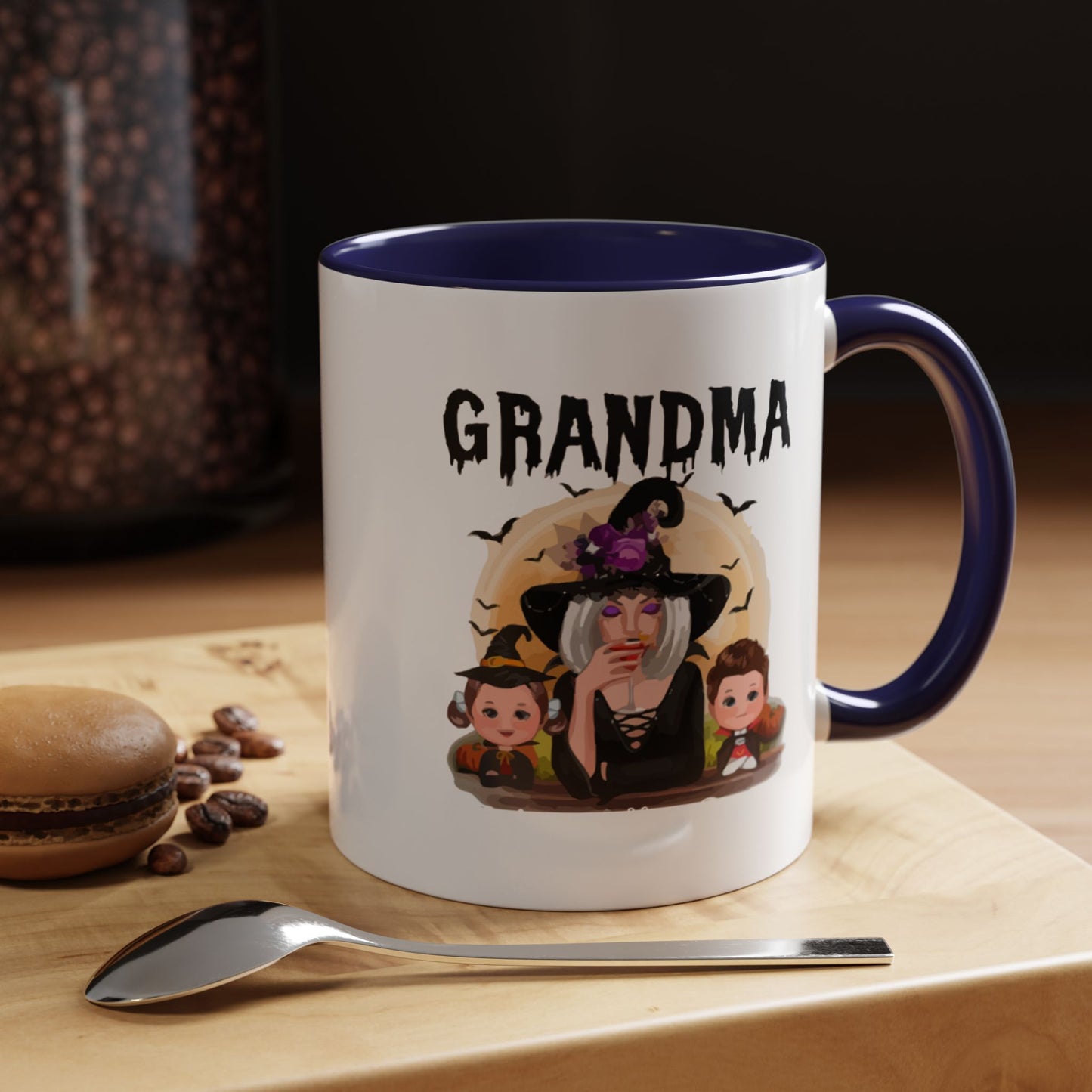 Grandma Halloween Accent Coffee Mug (11, 15oz) | Halloween Gift For Grandma