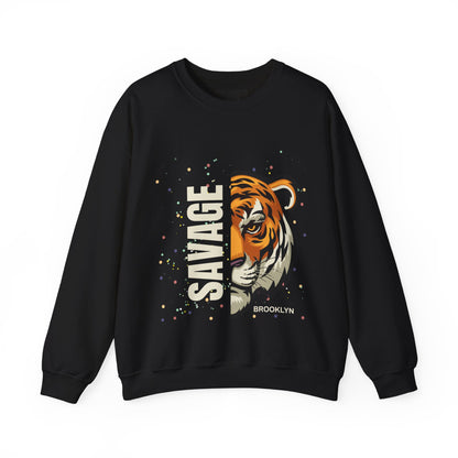 Savage Tiger Unisex Crewneck Sweatshirt