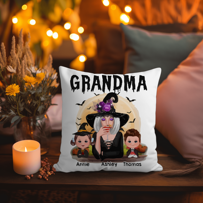 Personalized Grandma Collection | Halloween Sweatshirt, Hoodie, Pillow & Mug | Gift For Grandma