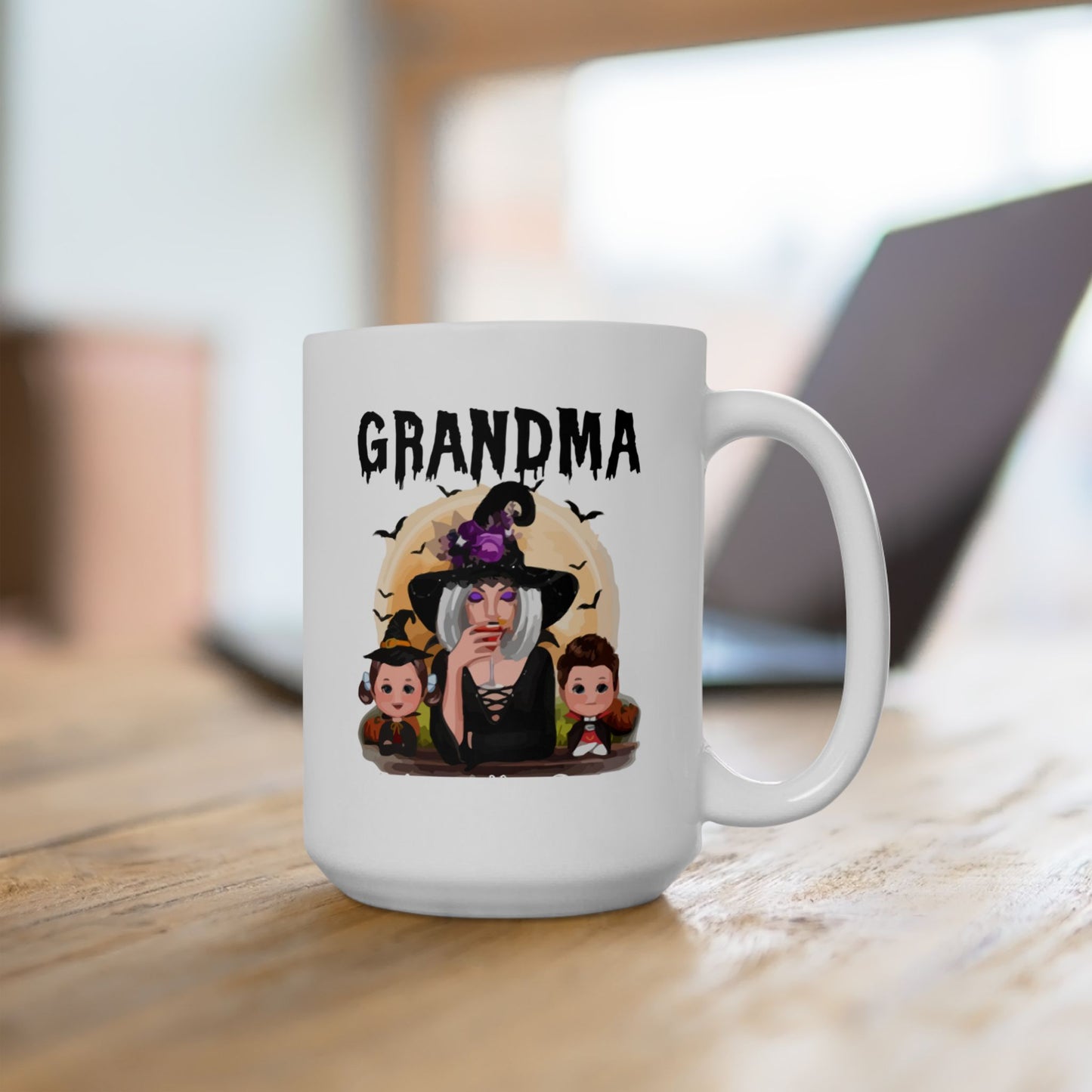 Grandma Halloween Ceramic Mug, (11oz, 15oz) | Halloween Gift For Grandma