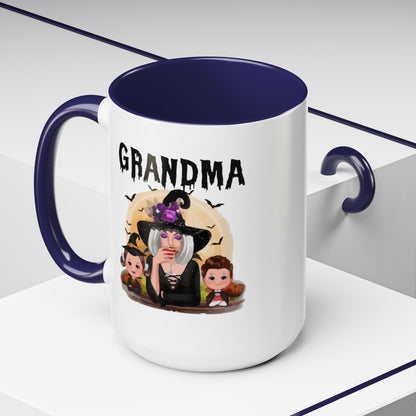 Grandma Halloween Accent Coffee Mug (11, 15oz) | Halloween Gift For Grandma