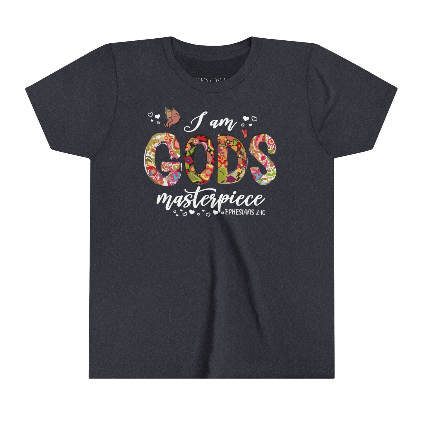 I Am God's Masterpiece | Youth Short Sleeve Tee | Kids T-Shirt