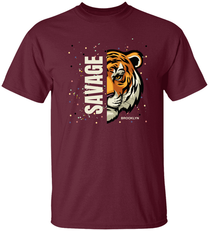 Personalized Savage Tiger T-Shirt, Gift For Her, Gift For Him